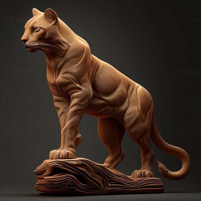 3D модель Puma concolor cabrerae (STL)